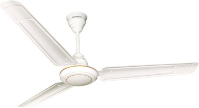 Crompton Alphabriz 1200 mm 3 Blade Ceiling Fan(Silent Operation | White | Pack of 1)