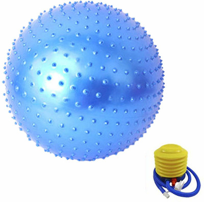 IRIS Fitness Blue Spikes Anti-burst 75 cm Gym Ball(With Pump)