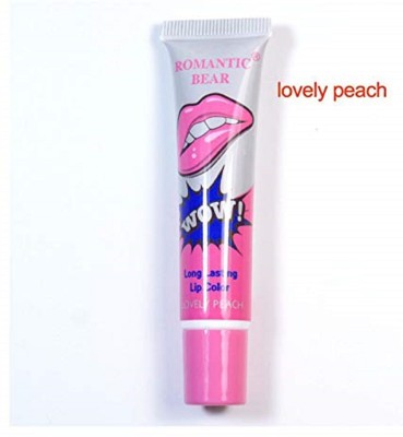 Romantic Bear Wow Peel Off Long Lasting Lip Gloss (Lovely Peach)(15 g, Peach)