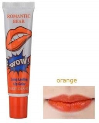 Romantic Bear Wow Peel Off Long Lasting Lip Gloss (Sweet Orange)(15 g, Orange)