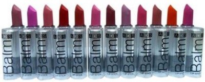 ads Beautyfly Combo Balm Matte Lipstick - Set Of 12(Multicolor, 3.5 g)