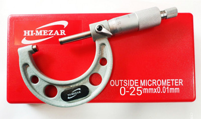Hi-mezar Outside Micrometer 0-25mm Micrometer Screw Gauge