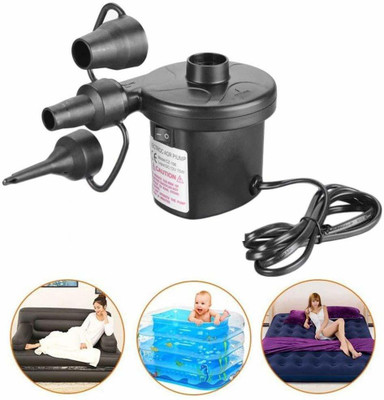 MOONZA AC Electric Vaccum Air Pump Inflates/Deflates Sofa, Bed, Swimming Pool, Inflatable Furniture Pump(Black)
