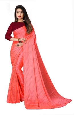 OFLINE SELECTION Woven Bollywood Art Silk Saree(Pink)