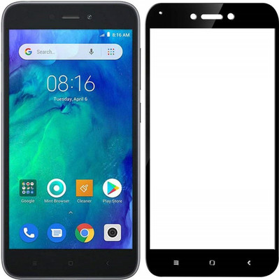AKSHUD Edge To Edge Tempered Glass for Mi Redmi Go(Pack of 1)