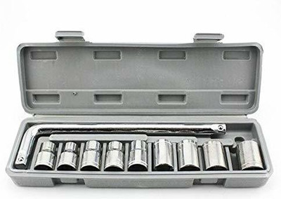Voltron 10 Pcs 1/2 Socket Wrench Spanner Set Automobile Repair Tool Box Precision Sleeve Wrench Good Socket Set(Pack of 1)