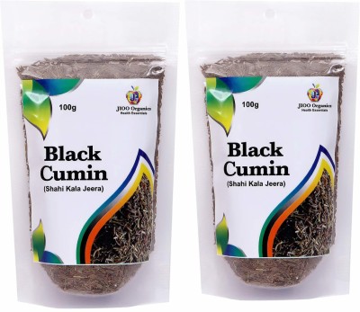 Jioo Organics Black Cumin | Shahi Jeera | Kala Jeera | Bunium Bulbocastanum | Pack of 2 | 100 Gram Each(2 x 50 g)