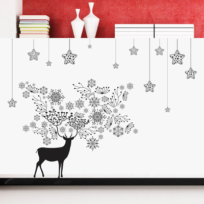 VCREATE DECOR 58 cm Dear Flower Removable Sticker(Pack of 1)