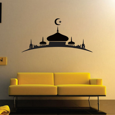 VCREATE DECOR 58 cm Islamic Removable Sticker(Pack of 1)