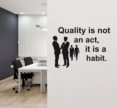 HAPPYSTICKY 85 cm Team Work Removable Sticker(Pack of 1)