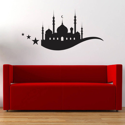 VCREATE DECOR 58 cm Islamic Removable Sticker(Pack of 1)