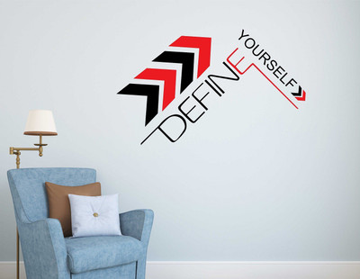 HAPPYSTICKY 100 cm Define Yourself Removable Sticker(Pack of 1)