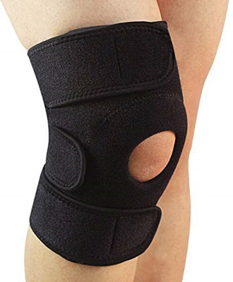 TIMA Knee Brace Open Patella, Adjustable Knee Support for Arthritis Pain Knee Support(Black)