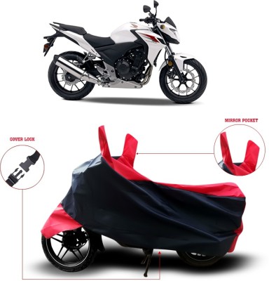 ANTHUB Two Wheeler Cover for Honda(Black)