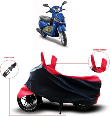 MSR STORE Two Wheeler Cover for Mahindra(Gusto, Black)