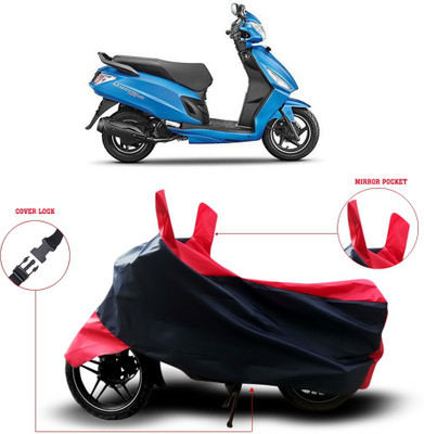 ANTHUB Two Wheeler Cover for Hero(Black, Red)