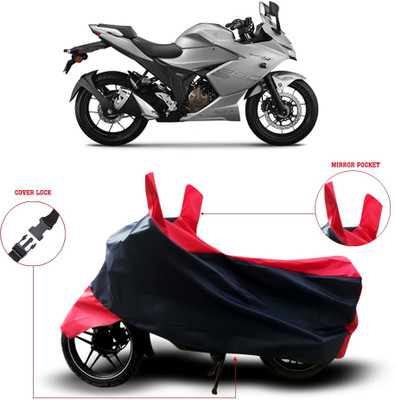 MSR STORE Two Wheeler Cover for Suzuki(Gixxer SF, Black)