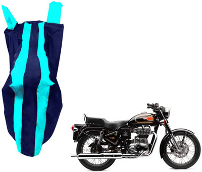 WolkomHome Two Wheeler Cover for Royal Enfield(Classic 350, Blue)