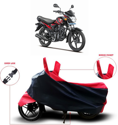 MSR STORE Two Wheeler Cover for Suzuki(Hayate, Black)