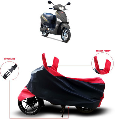 ANTHUB Two Wheeler Cover for Hero(Black, Red)