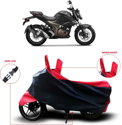 MSR STORE Two Wheeler Cover for Suzuki(Gixxer, Black)