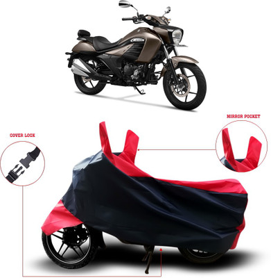 ANTHUB Two Wheeler Cover for Suzuki(Black)