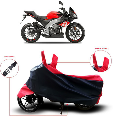 MSR STORE Two Wheeler Cover for Aprilia(Black)