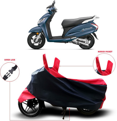 Shelterhub Enterprises Two Wheeler Cover for Honda(Black)