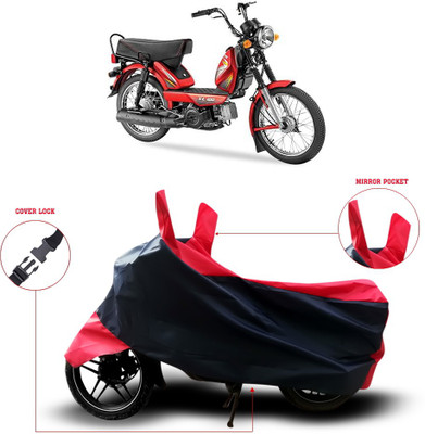 Shelterhub Enterprises Two Wheeler Cover for TVS(Black)