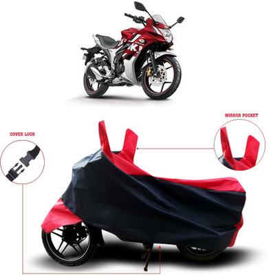 ANTHUB Two Wheeler Cover for Suzuki(Black)