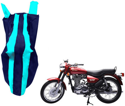WolkomHome Two Wheeler Cover for Royal Enfield(Electra Delux, Blue)