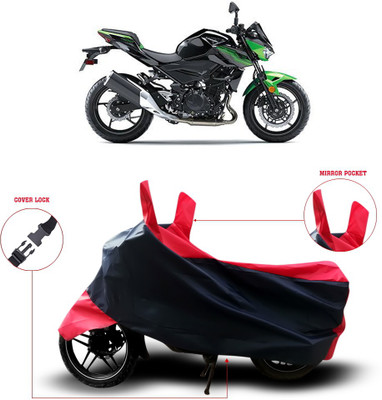 Shelterhub Enterprises Two Wheeler Cover for Kawasaki(Black)