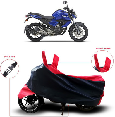 THE REAL ARV Waterproof Two Wheeler Cover for Yamaha(FZ-S FI, Black)