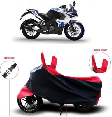 MSR STORE Two Wheeler Cover for Bajaj(Pulsar RS 200, Black)