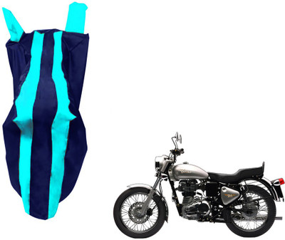 WolkomHome Two Wheeler Cover for Royal Enfield(Twin spark, Blue)