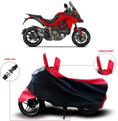 Shelterhub Enterprises Two Wheeler Cover for Ducati(Multistrada, Black)