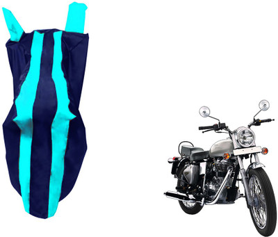 WolkomHome Two Wheeler Cover for Royal Enfield(Twin spark, Blue)