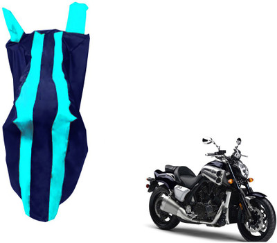 WolkomHome Two Wheeler Cover for Yamaha(VMAX, Blue)