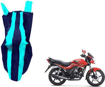 WolkomHome Two Wheeler Cover for Hero(Passion Plus, Blue)