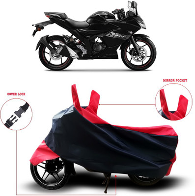 ANTHUB Two Wheeler Cover for Suzuki(Gixxer SF, Black)