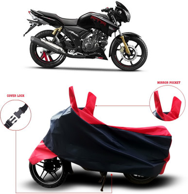 ANTHUB Two Wheeler Cover for TVS(Apache RTR 180, Black)