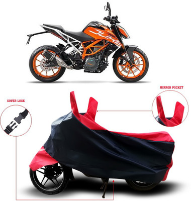 MSR STORE Two Wheeler Cover for KTM(Duke 390, Black)