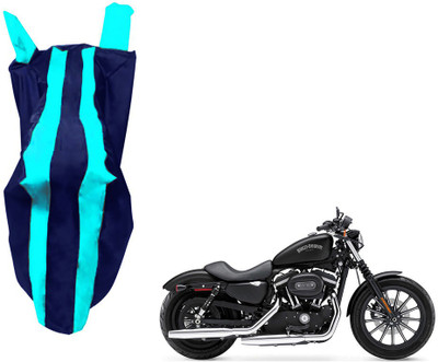WolkomHome Two Wheeler Cover for Harley Davidson(XL 883, Blue)