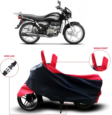 Shelterhub Enterprises Two Wheeler Cover for Hero(Splendor Plus, Black)