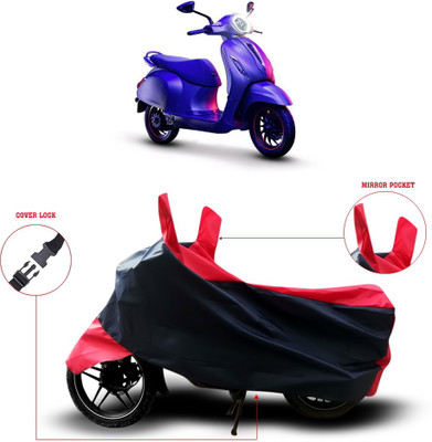 ANTHUB Two Wheeler Cover for Bajaj(Black)