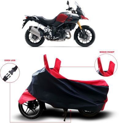 ANTHUB Two Wheeler Cover for Suzuki(Black)