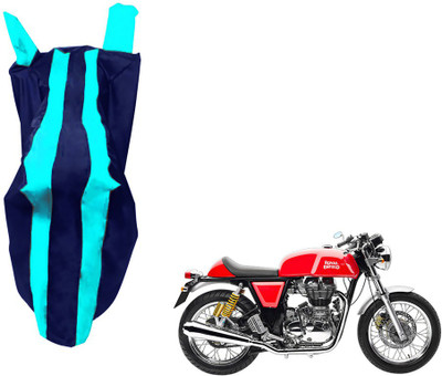 WolkomHome Two Wheeler Cover for Royal Enfield(Continental GT, Blue)