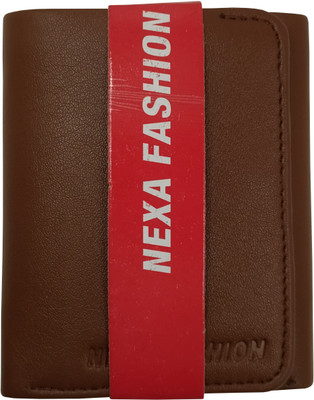 NEXA FASHION Men Casual Tan Artificial Leather Wallet(7 Card Slots)