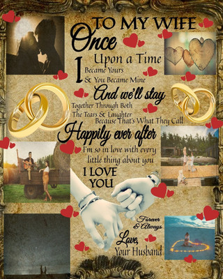 To My Wife Once Upon A Time I Became Yours & You Became Mine And We'll Stay Together Through Both The Tears & Laughter(English, Paperback, Heart Scarlette)