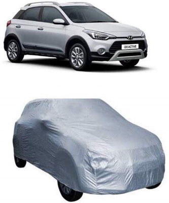 AASTER Car Cover For Hyundai i20 Active (Without Mirror Pockets)(Silver)